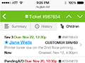 Giva Mobile: Children Tickets List